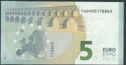 € 5 GREECE  Y001 J1  DRAGHI  UNC - 5 Euro