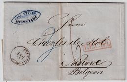 Württ., 1862 , Stuttgart, Selt. " U.P.A. 3er R "    , #8438 - Briefe U. Dokumente