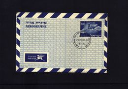 Israel Interesting Aerogramme - Lettres & Documents