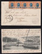 Brazil Brasil 1904 Picture Postcard RIO PRACA 15 PETROPOLIS To BRADFORD England - Lettres & Documents