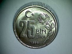 Turquie 25.000 Lira ( 25 Bin Lira ) 1998 - Türkei