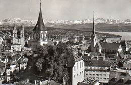 ZÜRICH - Grossmünster. St. Peter, Fraumünsterkirche Und Die Alpen - Kleinformat, Petit Format, Formato Piccolo - Andere & Zonder Classificatie