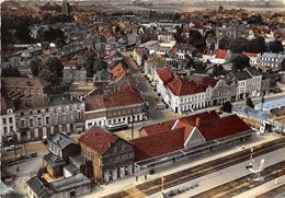 59-HAZEBROUCK- LE GARE, VUE DU CIEL - Hazebrouck