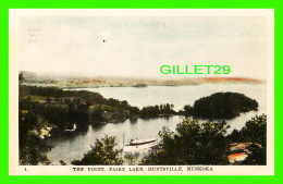 HUNTSVILLE, ONTARIO - THE POINT, FAIRY LAKE - ANIMATED WITH SHIP - THE HUNTSVILLE FORESTER PRESS - - Muskoka