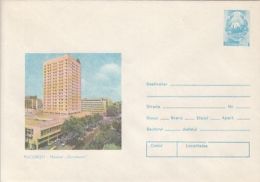 TOURISM, BUCHAREST- DOROBANTI HOTEL, COVER STATIONERY, ENTIER POSTAL, 1980, ROMANIA - Hotel- & Gaststättengewerbe