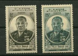 Gouverneur - Général Eboué** Série De 26 Timbres - 1945 Gouverneur-Général Félix Éboué