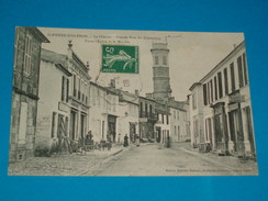 17 ) Ile D'oléron - Saint-pierre - Le Clocher - Grande-rue Du Commerce - Année 1909 - EDIT Moureu - Saint-Pierre-d'Oleron