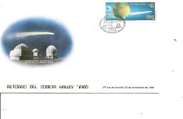 Espace -Comète De Halley ( FDC Du Chili De 1985 à Voir) - América Del Sur