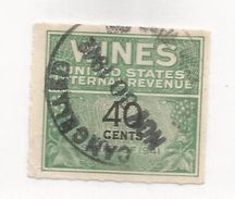 USA SELLO TASA 1941 VINO ENOLOGIA WINE ALCOHOL IMPUESTO FISCAL - Vins & Alcools