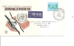 Australie -Coopération Internationale ( FDC De 1965 Voyagé Vers L'Autriche à Voir) - Briefe U. Dokumente