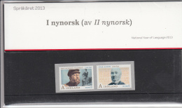 Norway 2013 Presentation Pack Set Of 2 National Year Of Language - Ivar Aasen, Lasse Kolstad - Neufs