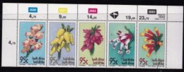 RSA, 1994, MNH Stamps In Control Blocks, MI 944-948, Flowers, X712 - Ongebruikt