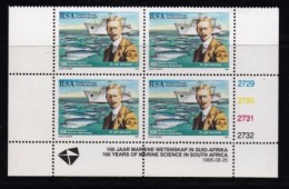 RSA, 1995, MNH Stamps In Control Blocks, MI 967, Dr. John Gilchrist, (ships), X729 - Ongebruikt