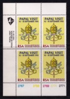 RSA, 1995, MNH Stamps In Control Blocks, MI 970, Pope Paul II Visit, X731 - Ongebruikt