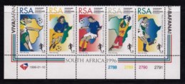 RSA, 1996, MNH Stamps In Control Blocks, MI 985-989, Soccer, X715 - Unused Stamps