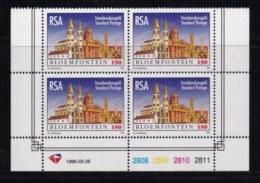 RSA, 1996, MNH Stamps In Control Blocks, MI 992, Bloemfontein, X735 - Nuovi