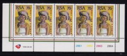 RSA, 1996, MNH Stamps In Control Blocks, MI 1021, Woman's Day, X743A - Ungebraucht