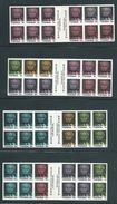 Tonga 1987 King Tupou Booklet Stamps - Set Of 4 Booklet Panes MNH Specimen Overprints - Tonga (1970-...)