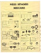 MECCANO Nomenclature Piéces Détachées - Meccano