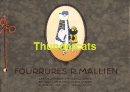FOURRURES R . MALIEN GRAND CARNET 15 PLANCHES BRUXELLES  FACADE SALON DE VENTE PELLETERIES ATELIERS FABRICATION - Petits Métiers