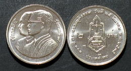 Thailand Coin 2 1992 100th Ministry Of Justice Y251 UNC - Thailand