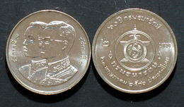 Thailand Coin 2 1993 60th Treasury Department Y282 UNC - Thailand