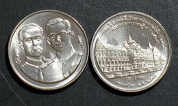 Thailand Coin 2 1994 120th Council Of State Y294 UNC - Thaïlande