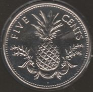 BAHAMAS 5 CENTS 2005 KM# 60 ANANAS - Bahamas