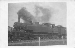 Carte-Photo Non Située -  Trains En Gare - Locomotive Du Chemin De Fer Du "NORD" - - Materiaal