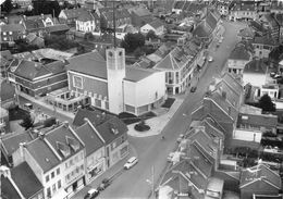 60-BRETEUIL-SUR-NOYE- L'EGLISE, RUE DE LA REPUBLIQUE  VUE DU CIEL - Breteuil