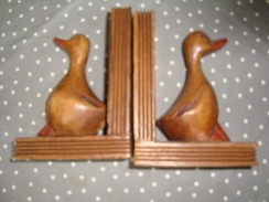 SERRES LIVRES  EN BOIS   THEME  ANIMEAUX  CANARD . - Tintenfässer