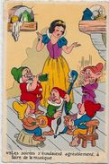 CPSM Walt Disney édition Séphéradiès écrite Blanche Neige Nains Gnomes - Sonstige & Ohne Zuordnung