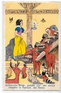 CPSM Walt Disney édition Séphéradiès écrite Blanche Neige Nains Gnomes - Autres & Non Classés