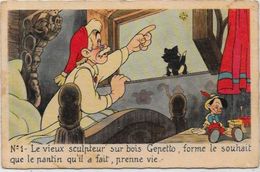 CPSM Walt Disney édition Séphéradiès Non Circulé Pinocchio Chat - Other & Unclassified