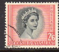 Rhodesia & Nyasaland 1954 2/6d Definitive, Used, SG 12 (BA) - Rhodesia & Nyasaland (1954-1963)