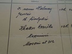 AD025.16 Old Document Magyarovar  Dr. Nemes Halmay Gusztav Sheriff -föszolgabíro  1933  (Köszeg Police Chief ) - Birth & Baptism