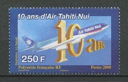 POLYNESIE 2008 N° 856 ** Neuf MNH  Superbe Avions Planes Compagnie Air Tahiti Nui 10 Transports - Neufs