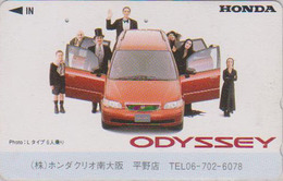 Télécarte JAPON / 110-011 - CINEMA - ADDAMS FAMILY & Voiture HONDA Car ODYSSEY - Movie JAPAN Phonecard - Kino TK - 8597 - Voitures