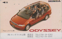 Télécarte JAPON / 110-011 - CINEMA - ADDAMS FAMILY & Voiture HONDA CLIO Car ODYSSEY - Movie JAPAN Phonecard - 8600 - Voitures