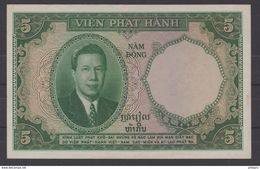 INDOCHINE CAMBODGE LAOS VIETNAM  1953/4  NOTES $5   COMBINED ISSUED PICK N°106 FINE    Réf  3Q5 - Indochina