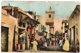 Tunisie--TUNIS--Rue Des Teinturiers ( Animée)  N° 75  éd  CAP--carte Colorisée - Tunisie