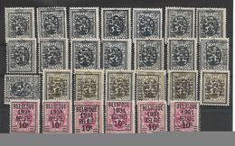 BELGIQUE / LOT De 27 PREOBLITERES "AVEC DOUBLONS" - Sans Gomme - Années 1929, 1930 Et 1931 (dont 1 Très Décentré) - Typografisch 1929-37 (Heraldieke Leeuw)