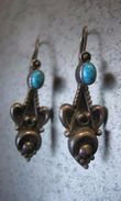 Jolies Boucles D´oreille Indiennes En Argent / Nice Indian Silver Earrings - Boucles D'oreilles