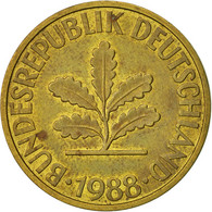 Monnaie, République Fédérale Allemande, 10 Pfennig, 1988, Karlsruhe, TTB - 10 Pfennig