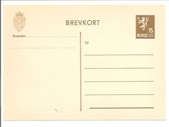 Norges Helpost. Brevkort Michel P85 - Postal Stationery