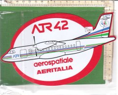 PO6774D# ADESIVO STICKER AVIAZIONE - AEROSPATIALE AERITALIA ATR 42  - AEREI - Aufkleber