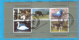 2006  45-49  Blf- 1  FAUNA  COLOMBA WOLF CYGNE KOSOVO SRBIJA SERBIA JUGOSLAWIEN USED - Oblitérés