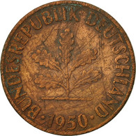 Monnaie, République Fédérale Allemande, Pfennig, 1950, Karlsruhe, TB, Copper - 1 Pfennig