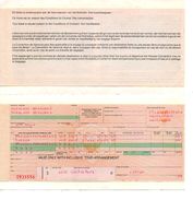SOBELAIR Vliegtuigbiljet Passengers Ticket Brussels Djerba Retour 1987     Vliegtuig Avion Airplane Flugzeug - Tickets