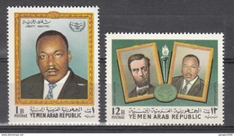 Yemen Arab REpublic  Martin Luther King  And  Abraham Lincoln  2v  Perforated  MNH   #   94008 - Martin Luther King